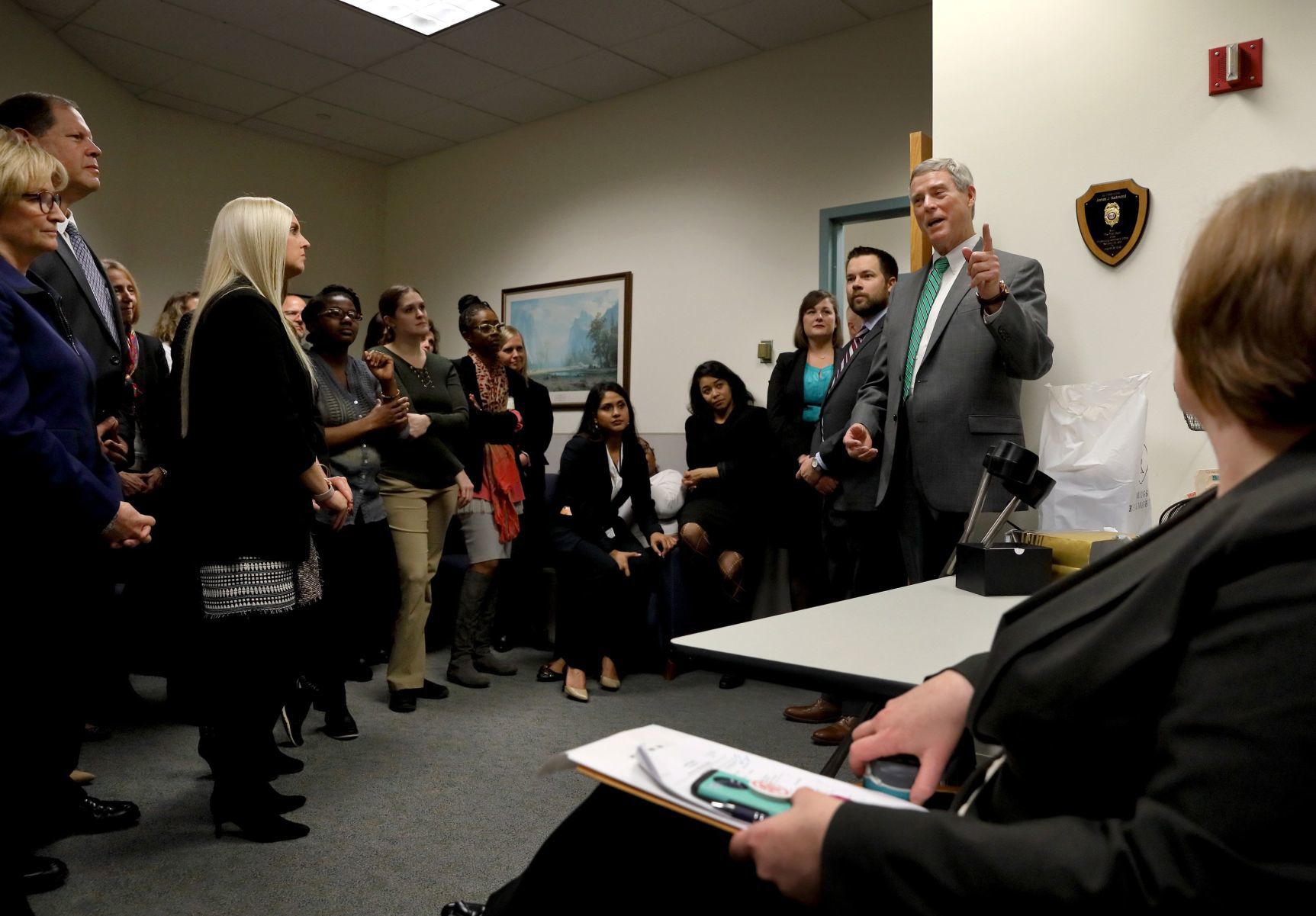 St. Louis County prosecuting attorney Robert P. McCulloch prepares to leave office